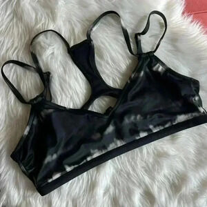 All in Motion Bikini Top/ Bra size XL black/ gray